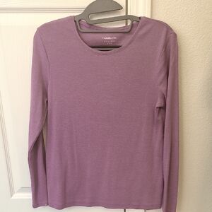 Croft & Barrow Women's Purple Long Sleeve Top